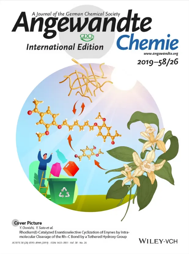 Angewandte Chemie journal cover art
