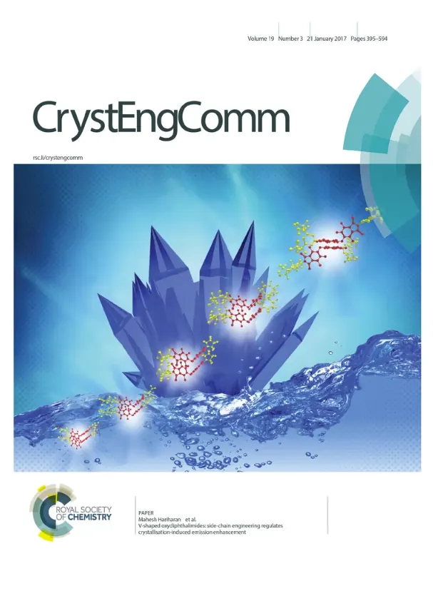 CrystEngComm journal cover artwork